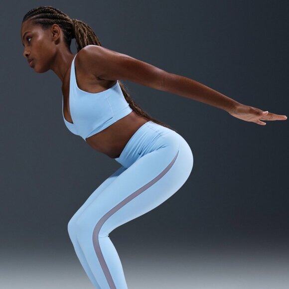 Nike Women's One High-Waisted 7/8 Leggings with Pockets MED Style HV2292-441 NWT - Picture 8 of 10